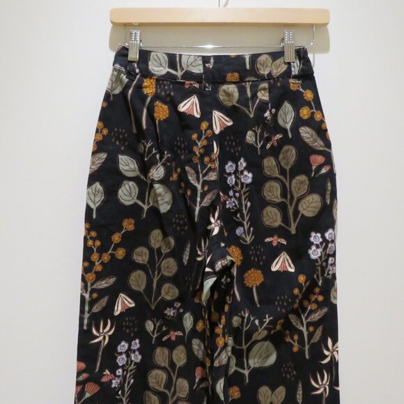 PRINCESS HIGHWAY X MODCLOTH Linen Blend Fauna Botanical Cropped Pull On Pants - Picture 12 of 15